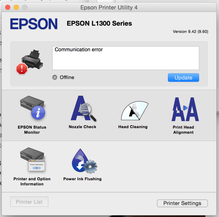 Epson printer setup for mac